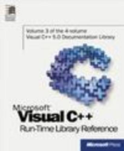 Amazon.com: Microsoft Visual C++ Run Time Library Reference, Part 3 ...