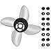 FLIBEN 48-8M0151279 Propeller 4 Propeller 14.5 x 24 Pitch Replacement for Mercury Fury 8M0114408, 8M0125100, 8M0151279