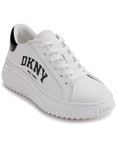 DKNY Women's Leon Lace Up Platform Sneaker