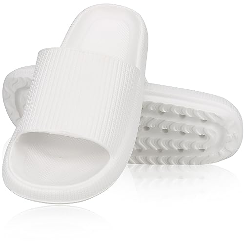 KOOOGEAR Cloud Sliders for Women and Men - Non-Slip Thick Sole Bathroom Shower Pool Beach Slippers - Super Soft Massage Pillow for Indoor Outdoor Summer Use - Image 2