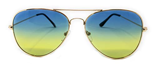 My Shades - Aviator Sunglasses Multi Color Lenses Classic Retro Metal Frame2