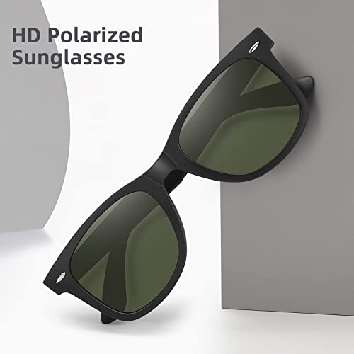 Image of MEETSUN Polarized Sunglasses for Women Men Classic Retro Square Frame Driving Sun Glasses UV Protection