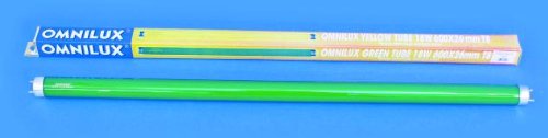 OMNILUX Röhre 18W 600x26mm White Glass grün