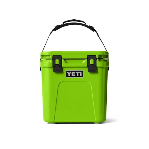YETI Roadie 24 2.0 Hard Cooler with DoubleDuty Shoulder Strap and Drain Plug, Venom
