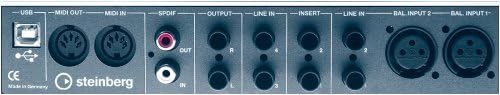 Rear panel of Steinberg MI4 audio interface