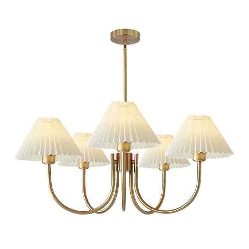 Luminaire de salle à manger plissé vintage pour illuminer vos dîners chaleureux