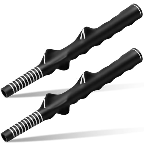 Arrowbash 4 Pcs Golf Training Grip Right Handed Swing Grip Trainer Aid Tool for Men Club Accessories, Black