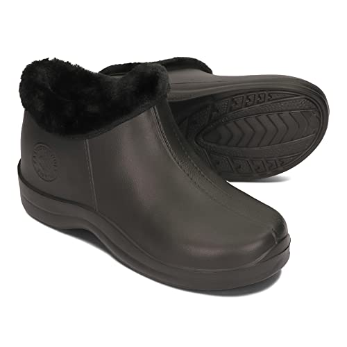 PLAME Gefütterte Gummistiefel - Herren & Damen EVA Stiefel, Warme Regenstiefel 36-46 EU (Schwarz, 39)