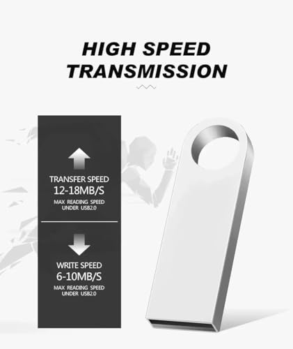 Image of 4GB-128GB, Mini Metal USB Flash Drive, Silver, USB 2.0 Interface, High Speed Data Transfer, Keychain Design, Corporate Gifting, 1Pc, Bulk Customizable (32, GB)