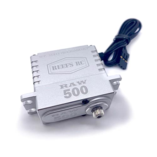 Reefs Rc Raw 500Hd Standard Digital Metal Gear Waterproof Programmable Servo Silver Sehreefs54 Servos #TOP4