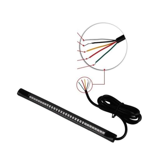Feu arrière de frein à LED moto clignotant éclairage plaque immatriculation - 6
