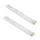 SIGANDG Tira de Luz LED Frigorifico, para refrigerador Haier BCD-575WDBI, pieza de repuesto 0064001827, Iluminación para Frigoríficos,2 piezas
