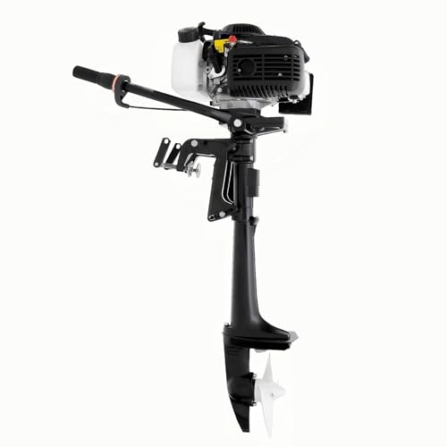 Garbenat 4-Takt Aussenborder 4PS 2,9KW Außenborder Benzin 55CC Außenbordmotor Schlauchboot Motor mit Luftkühlung Benzinmotor Außenborder Bootsmotor Fischerboot Bootsmotor mit CDI Zündung