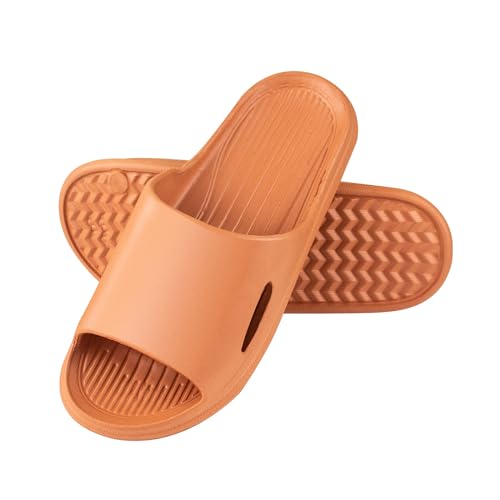 AUFIKR Ciabatte da doccia unisex con punta aperta, per bagno, spiaggia, casa, interni