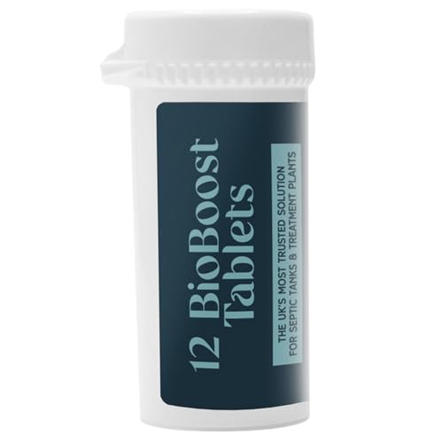 BioBoost Septic Tank Treatment Tablets - 12-Month Supply - Powerful Bacteria & Enzyme Booster to Eliminate Smells Unblock Tanks & Maintain Healthy Wastewater Systems