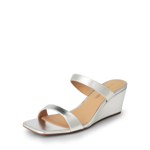 Image of DREAM PAIRS Womens Slides Slip On Wedge Sandals