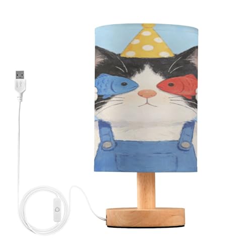 Lampe chat bleu pour chambre : rassure l'enfant dans les petits espaces