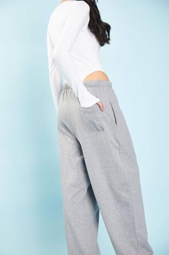 Bonkers Corner Grey Melange Loose Fit Joggers - Image 7