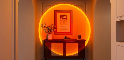 QUIGO Sunset Lamp Projector Led Lights for Bedroom Night Light RGB Lights Sun Sunlight Sunrise Lamp 10w 360 Rotation Rainbow Projection Room Decor Home Decor Christmas Gifts for Women - Image 6