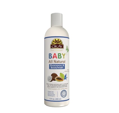 OKAY Pure Naturals All Natural Baby Shampoo &amp; Body Wash - 12 oz / 355 ml