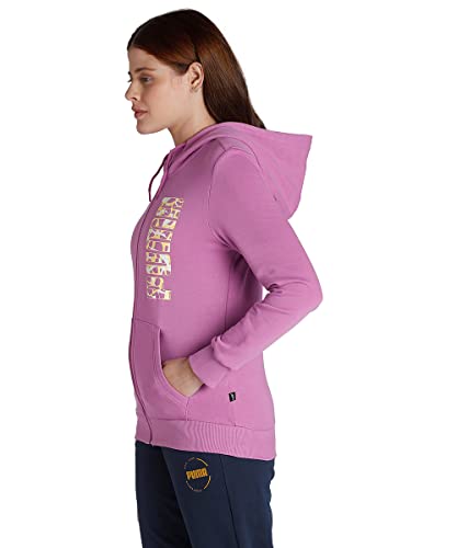 Image of Puma Women Cotton Hooded Neck Sweatshirt