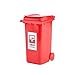 Wangchngqing Kosz Can, Mini Desktop Tidy Długopis Kosz Na śmieci z uchwytem na papeterii pokrywy śmieci (Color : Red)