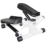 YouTen（ユーテン） ステッパー 有酸素運動 用 ひねり運動 ミニステッパー ダイエットマシーン ダイエット器具 シェイプアップ 踏み台昇降 2WAY 負荷調節 ツイストステッパー フィットネス ダイエット 健康器具 静音 足踏み ダイエットマシン ウォーキングマシン (01.負荷調節（ホワイト）)