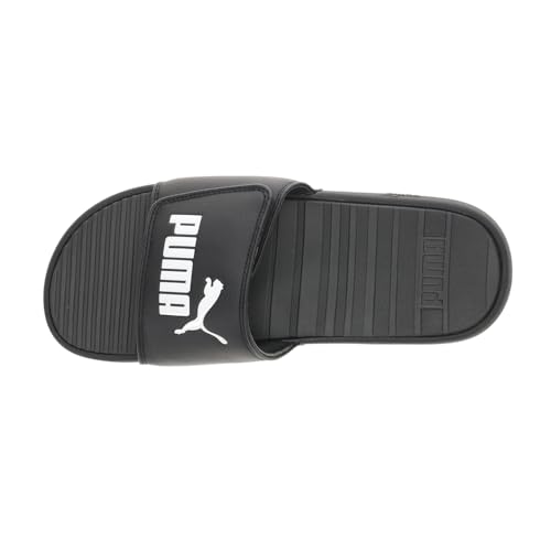 PUMA Men's COOL CAT 2.0 ALTERNATIVE CLOSURE Slide Sandals, Puma Black-Puma White, 84