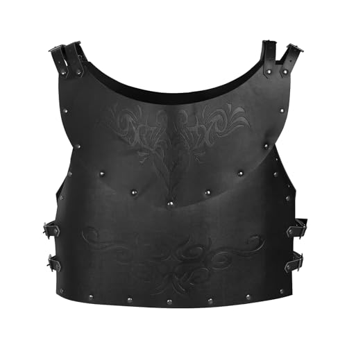 Chaleco de cuero medieval HOMELEX para cosplay de caballero vikingo en Halloween