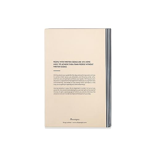 Image of Undated Daily Planner & Organizer | Notes Ideas | A5 Hardcover with Goal Setting Pages | 100 GSM,260 Pages | 2-Page Daily Layout for Planning & Notes | Activity Tracker