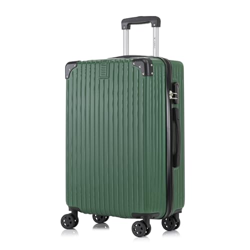 yonsly Koffer Suitcase, Trolley Reisekoffer, Rollkoffer Handgepäck mit 4 Rollen 360°, ABS Hartschalen, Sicherheitsschloss, Weicher Gummigriff, 210D-Futter