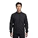 Natural Uniforms Mens Cool Stretch Full Zip Utility Scrub Jacket (Black, X-Large)