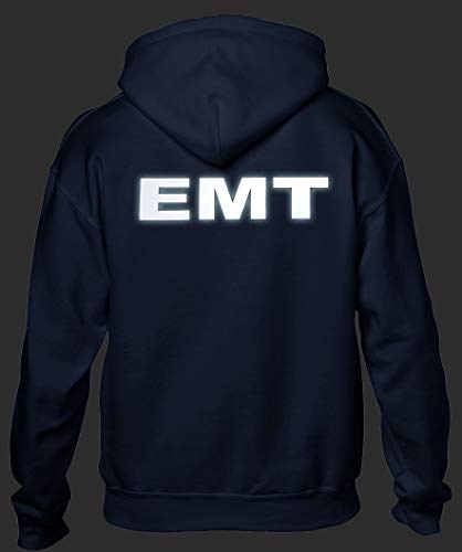 EMT Hoody, Reflective Logo on Both Left Chest and Back. Medical Emergency, First Responder4