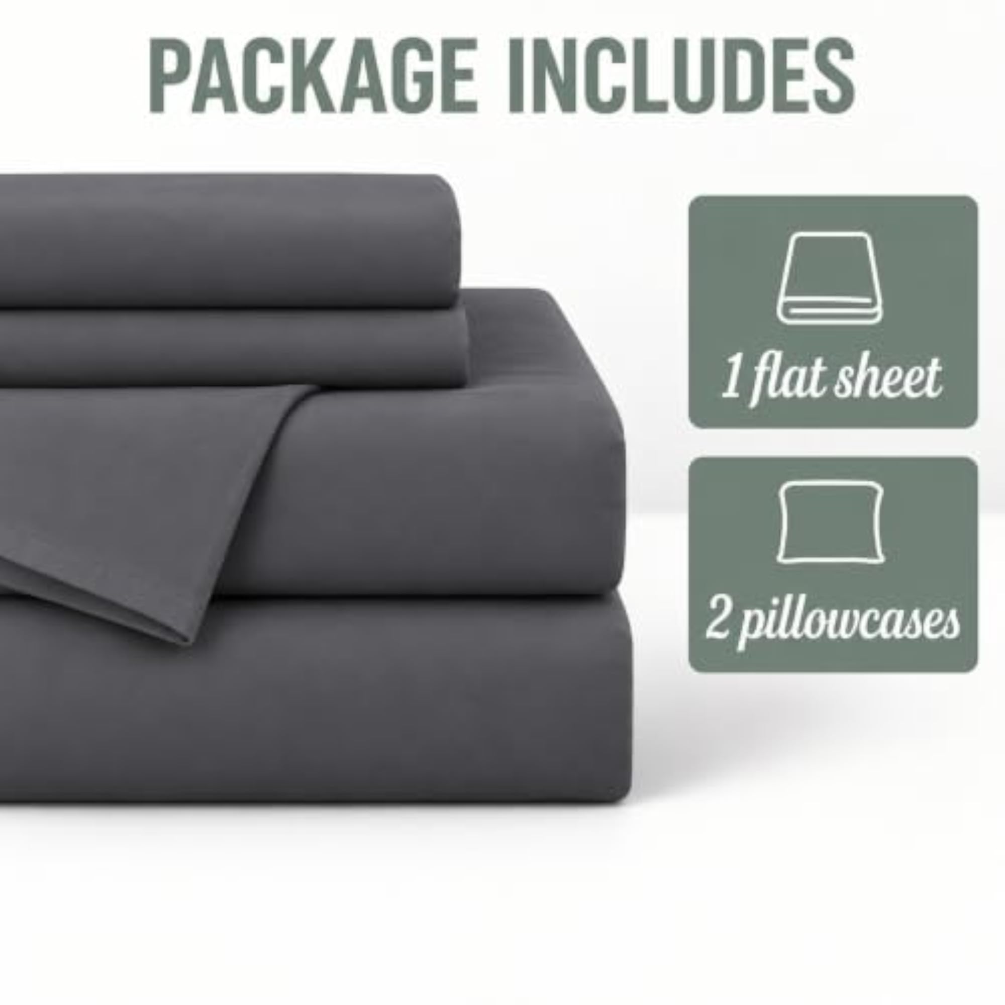 Microfiber Queen Size Bedsheet with 2 Pillow Covers, Ultra Soft