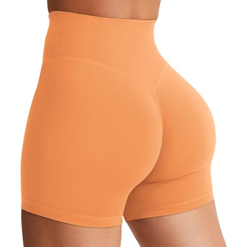 YEOREO SoftHue Women's Biker Shorts Workout Hidden Scrunch Gym Shorts