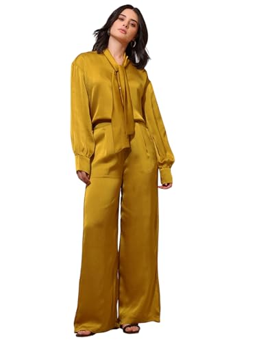 Image of PURVAJA Women's Midi Satin Co-Ords
