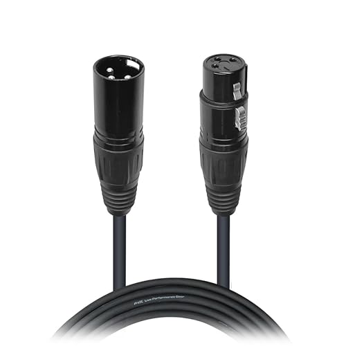 Câble micro XLR Prox XCP-ECON-M20 mâle femelle de 6,1m pour équipement audio