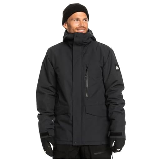 Quiksilver Mission Solid Mens Jacket True Black Sz XL