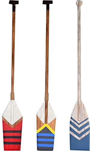 Wooden Oar Wall Decor Decor Ornament Wall Hanging, Nautical Oar Wall Decor, Indoor DÃ©cor Beach House Paddle Nautical Decor, Wooden Oars Decorations for Home Nautical, Hanging Wall DÃ©cor Ornaments for Marine and Ocean Lovers, Hand carved Vintage Sty