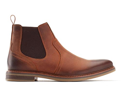 Base London Mens Rampton Chelsea Boots Burnt Tan Size UK 9 EU 43