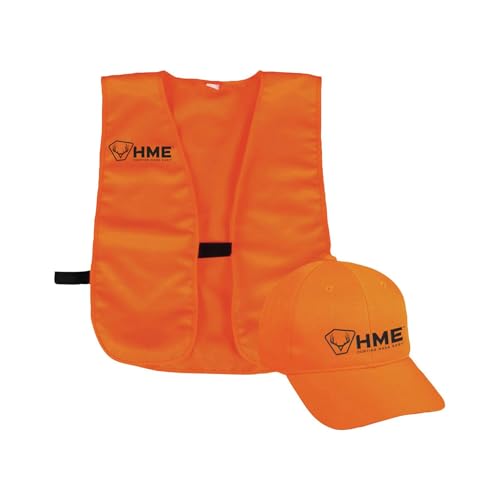 Image of HME Orange Hunting Safety Vest - High Visibility Blaze Orange Vest for Hunters