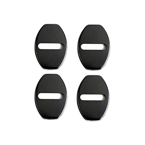LFOTPP V W Golf Tiugan Polo T-ROC T-Cross RVS auto deurslotafdekking interieur bescherming accessoires deurvergrendeling afdekking zwart