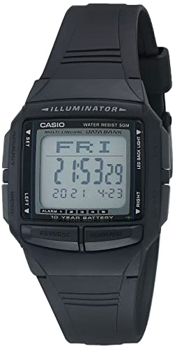 Casio DB36-1AV 30 Page Databank Digital 5 Alarm Mode Countdown Timer Watch -  DB36-1AVX