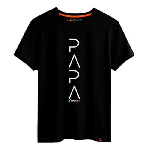 Magmatic - T-Shirt Papa d'amour, Cadeau Fête des Pères, T Shirt Papa, Cadeau Fete des Peres, Tee...