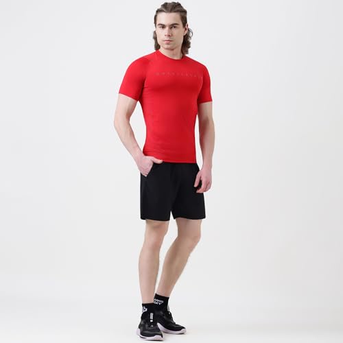Image of MuscleBlaze Half Sleeve Air Tech Compression MuscleTee for Men