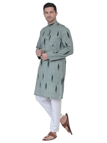 Men Cotton Kurta Pyjama Set Party Fashion Regular Ethinic Wear Indian Dress2