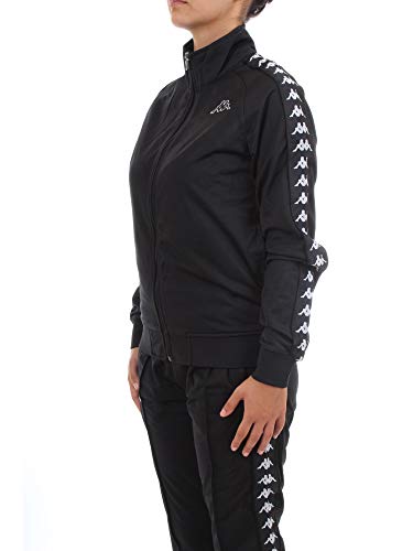 Kappa Man Sweatshirt With Zip 301Efu0 F66 Banda Anniston Slim S Nero #TOP1
