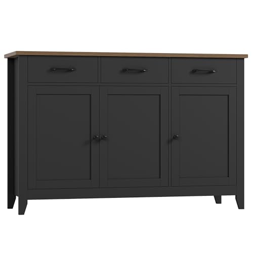 HORSTORS 47" Buffet Cabinet with Storage, Kitchen Buffet Table with