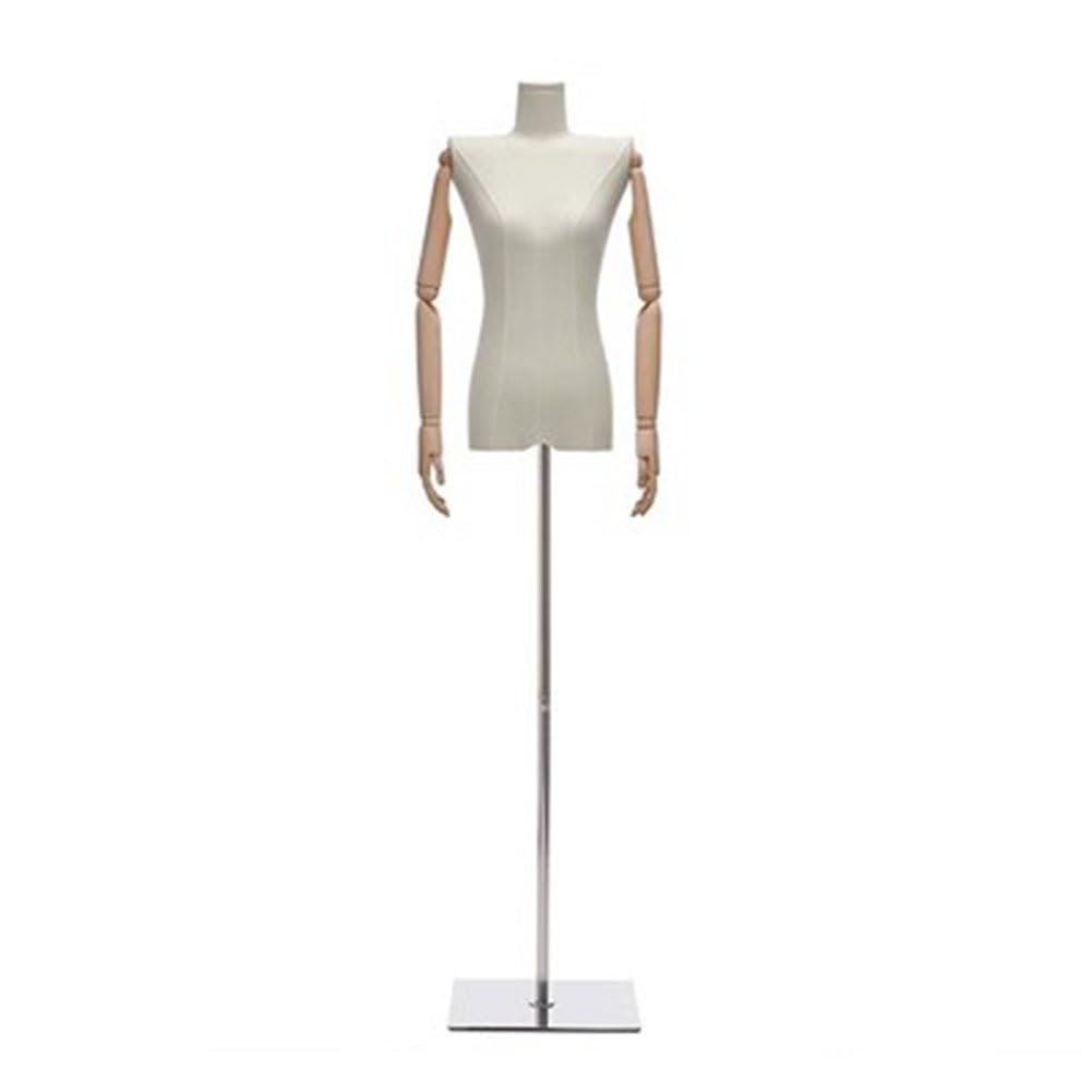 Manekin Krawiecki, Regulowany Damski Manekin Krawiecki Z Podstawą - Wysokość 120-185 Cm, Idealny Do Ekspozycji Odzieży, Sukienek I Biżuterii - Idealny Do Krawiectwa I Rzemiosła, Średnica 120-185 Cm