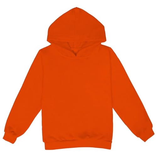 Hoodies For Teen Girls Long Sleeve Oversized Tops Fall Pullover Sweatshirt 5-16 Years Kids Solid Color Clothes